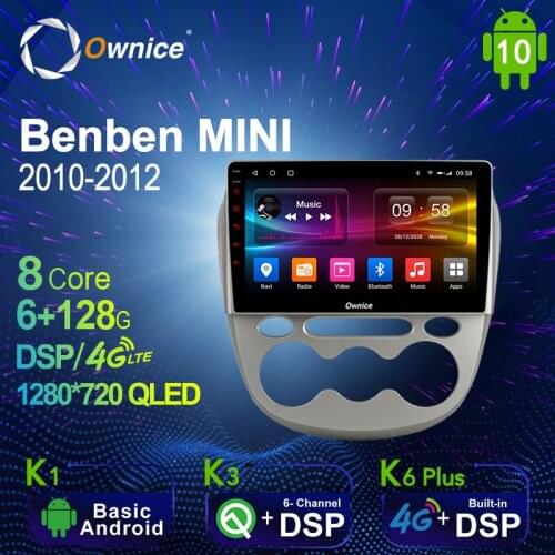 Ownice 6G+128G Android 10.0 Car Multimedia Radio Player for Changan Benben MINI 2010 - 2012 Auto video Head Unit 4G LTE SPDIF