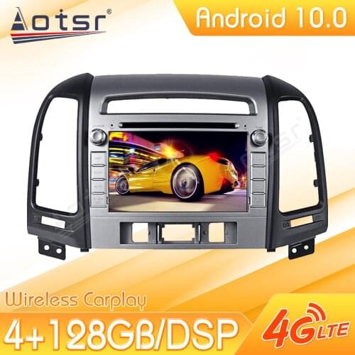 Android 10 Car Multimedia Stereo Player For Hyundai Santa Fe 2012-2015 Tape Radio Recorder Auto GPS Navi Head Unit No 2Din 2 Din