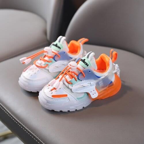 CAPSELLA KIDS Boys Girls Casual Shoes Children Running Shoes Toddler Color Matching Sports Shoes 1-6 Years Lightweight Sneakers