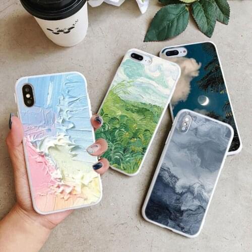 Cover For Samsung Galaxy A21S A31 A40 A50 A51 A70 A71 A91 A10 A11 A12 A20E S9 S10 S8 S20 FE S21 Plus Ultra TPU Watercolor Case