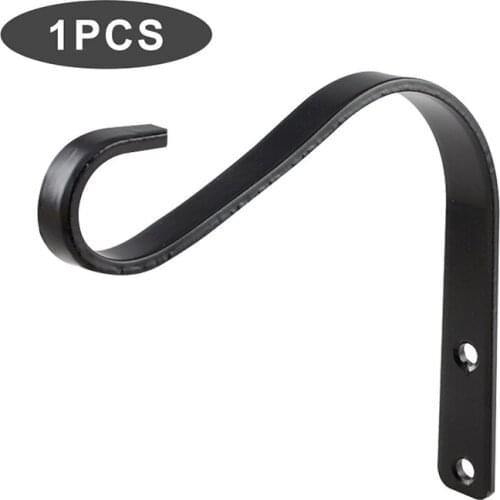 Pcs Flower Basket Hook Bending Plant Hanging Bracket Sturdy Wall Coat Hanger Garden Wall Light Hanging Flower Plant Hanger Grand