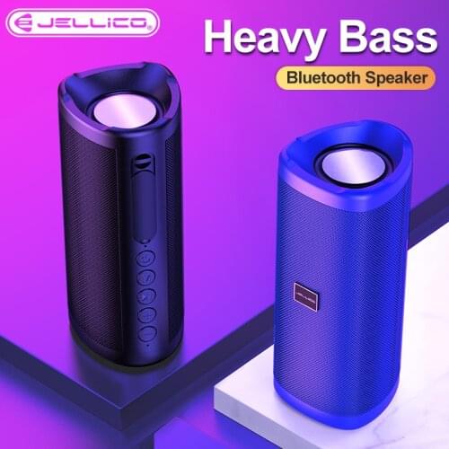 Jellico Waterproof Portable Speaker Mini Bluetooth Music Bass Speaker Subwoofer Outdoor Wireless Loudspeaker Support TF Aux D6