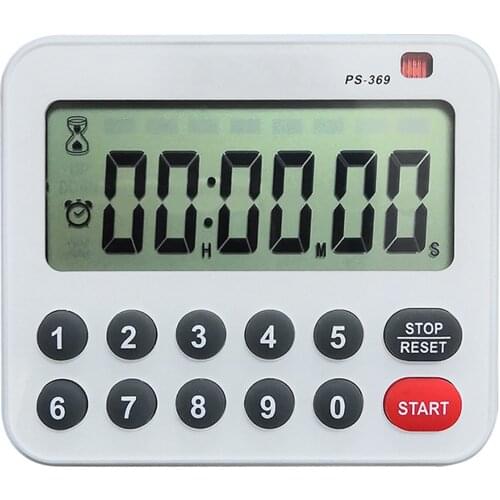 Kitchen Timer With Magnet Back Loud Alarm Reminder Auto Off LCD Display Baking Battery Powered 99H 59M 59S Digital Countdown