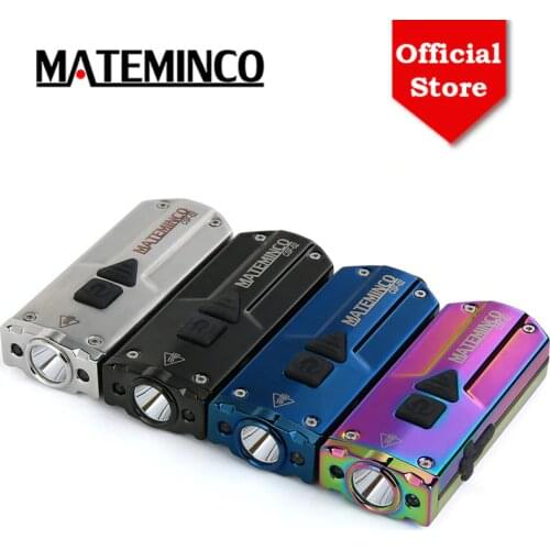 MATEMINCO CSF02 CREE XPG3+365nm UV LED+ Red LED 350LM Mini Keychain USB Rechargeable LED Flashlight Lantern For Self Defense