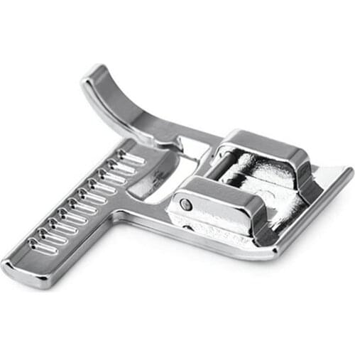 STITCH GUIDE SEWING FOOT SNAP ON METAL, COMPATIBLE FOR BROTHER, JANOME, TOYOTA, NEW SINGER DOMESTIC FOOT MACHINES AA7016