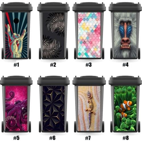 Rubbish Bin Sticker Wallpaper mural Wall Stickers Wall Print Decal Modern Rose Wall Sticker Home Decor Kitchen Accessorry Decals