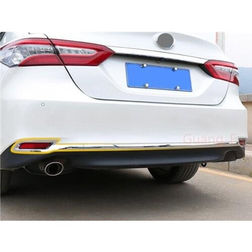 For Toyota New Camry XV70 2017 2018 2019 2020 Car Cover Protection Bumper ABS Chrome Trim Rear Back Tail Fog Light Bottom Trim