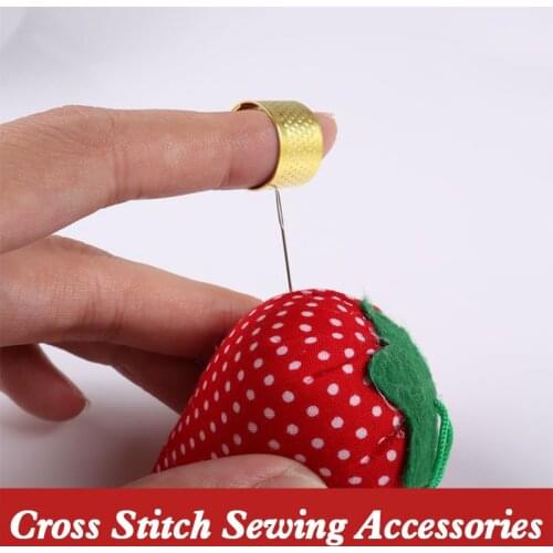 5pcs/lot Cross Stitch Thimbles Home Sewing DIY Tools Copper Thimbles Gold Thimbles Home Sewing Special Thimble Accessories