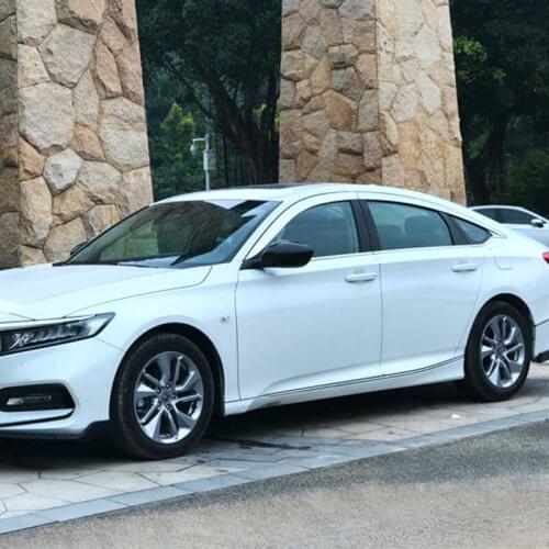 Brand New 1 Set Windows Chrome Vent Visors Rain Guard Sun Shield Deflectors For Honda Accord 2018-2019