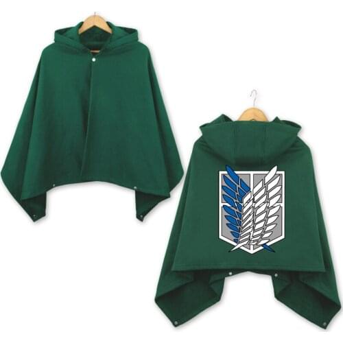Attack on Titan Thicken Cloak Shingeki no Kyojin Capes Scouting Legion Hoodies Cosplay Costume