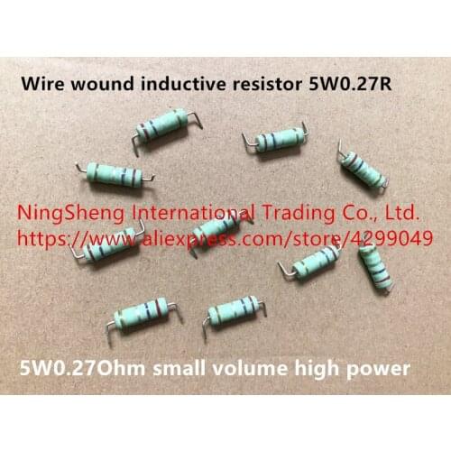 Original new 100% wire wound inductive resistor 5W0.27R 5W0.27Ohm small volume high power (Inductor)