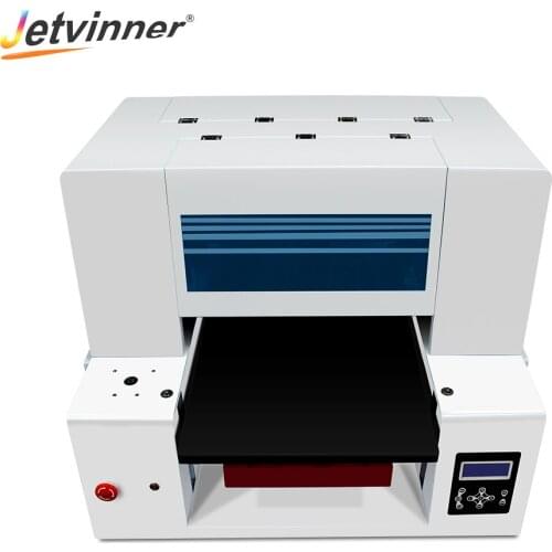 Jetvinner DTG Flatbed Printer A3 Tshirt Printer with Double Head Printer Printing Textile Product With Fast Speed For Dark Cloth