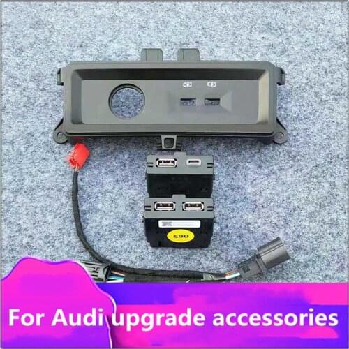 Suitable for 19-21 Audi A6 C8 A7 upgrades and retrofits with high-profile rear convenient USB charging socket interface