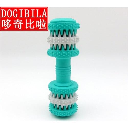 Supplies Rubber Cleaning Nail Circle Dumbbell Pets The Toy Dog Dog Brush One 's Teeth Toys Pets Articles