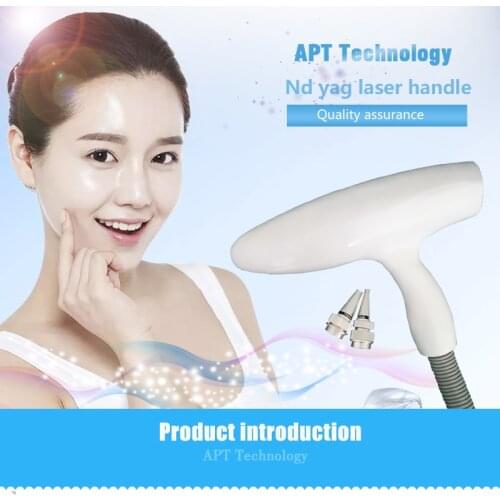 Nd Yag Laser tattoo removal handle / Handpiece with 1064nm 532nm 1320nm probe