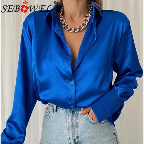 SEBOWEL Satin Blouses
