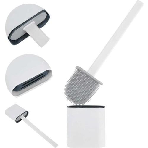 Toilet Brush Cleaning Brush Dust Brush Hair Remover Home Cleaning Tools Wall Mounted Long Handle Toilet Brush With Holder