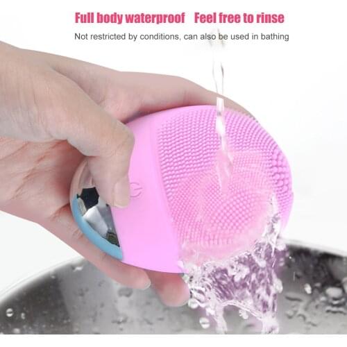 Facial Brush Oil Controlling Skin Care Massager Cleanser Cleansing Silicone Waterproof Electric Ultrasonic Instrument