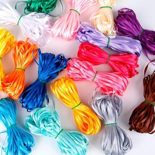 Silk Satin Ribbon Handmade DIY Material For Arts Crafts Sewing Christmas Wedding Party Decoration Gift Wrap