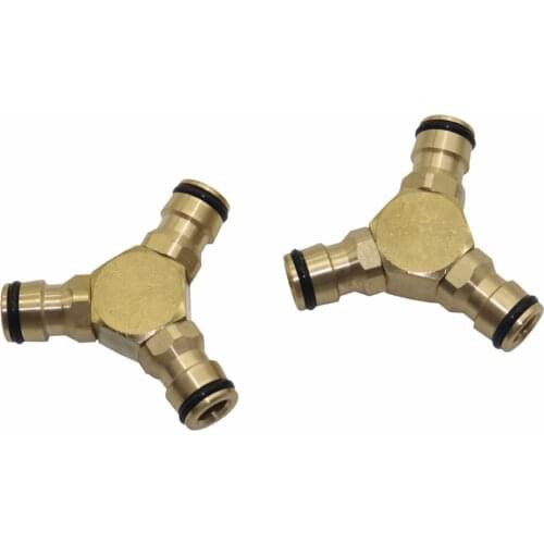 2 Pcs water connectors connect 1/2 inch hose 3 Way Garden Hose Connector Garden Hose Fittings Garden Irrigation Connector