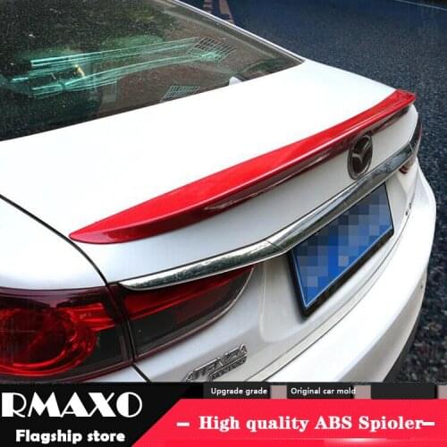 For Mazda 6 atenza Spoiler 2014-2017 Mazda 6 atenza Spoiler TF ABS Material Car Rear Wing Primer Color Rear Spoiler