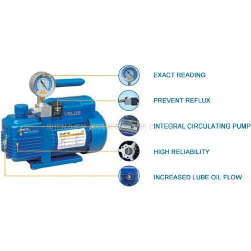 Vacuum Pump Single-stage New Refrigerant Single-phase Vacuum Pump For R410a, R407C, R134a, R12, R22 Refrigerant V-i120SV