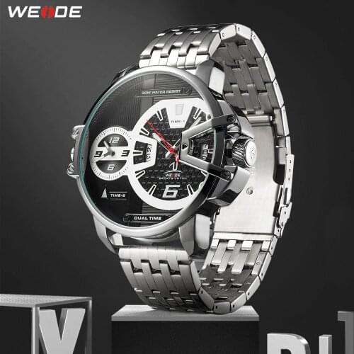 WEIDE Mens Stainless Steel Watch