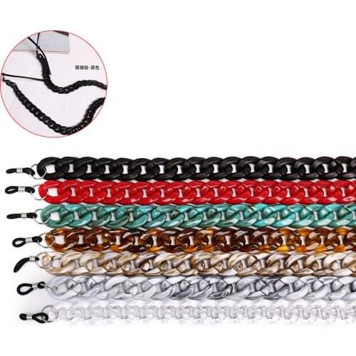 1Pc Sunglasses Chain Lanyard Glasses Chain Acrylic Reading Glasses Hanging Neck Chain Eyeglasses Strap Summer