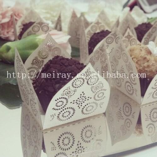 400pcs /lot 2015 laser cut mini chocolate boxes , portable chocolate wrapper