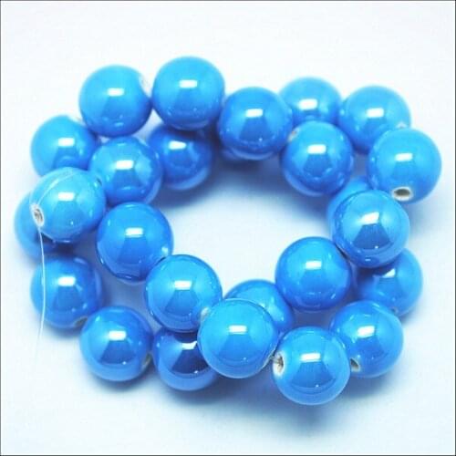 50pcs/lot top quality ceramic beads new porcelain for charms women bracelet making best selling in European market size 12mm