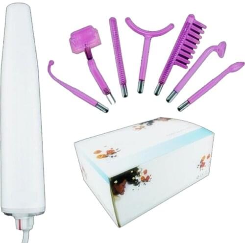 7 dresses purple light high frequency electrotherapy comb rod electrotherapy acne removing instrument home beauty equipment