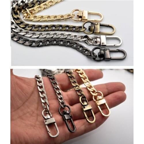Bag accessories\buckle\Lobster Clip\gold silver gun color bronze\110-120cm\width 8mm\1pcs\for lady bags\Metal chain\pants chain