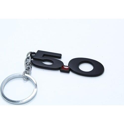 Car Keyring Keychain Key Chain Auto Ring Holder 5.0 For Renault Megane 2 Duster Clio Honda Civic Fit VW touareg mk7 MK5 Mazda 3