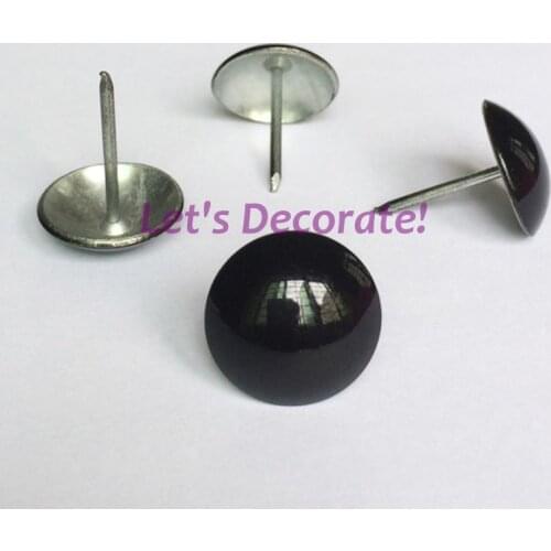 Free DHL shipping 1500pcs/lot 16mm Black Color Printed Home or Garden Decorative Tack/Hobnail, Upholstery Nail