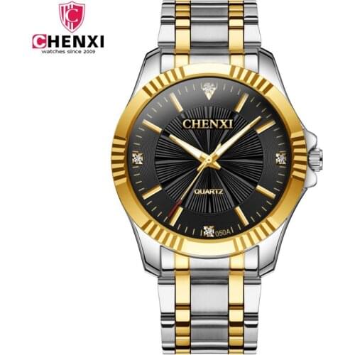 CHENXI Mens Watch Top Brand Luxury Sport Watch stainless steel Waterproof Business Quartz Wristwatch Men Clock Relogio Masculino