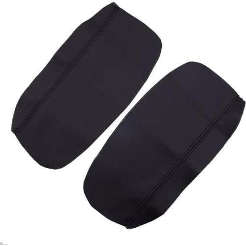 Black PU Leather Car Center Console Armrest Lid Cover Cap Fit For Honda Acura RL 2005 2006 2007 2008 2009 2010