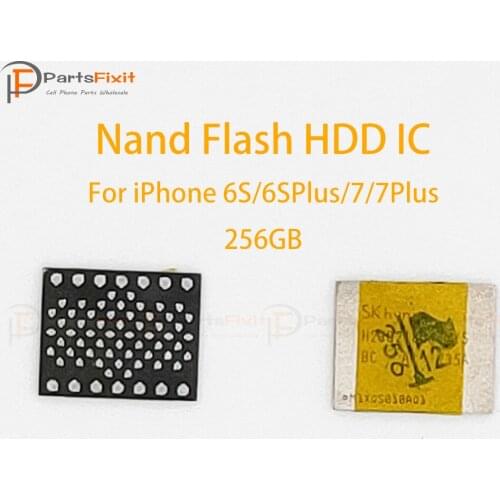 For iP 6S/6SPlus/7/7Plus 256GB Nand Flash Memory IC Harddisk HDD Chip Nand Flash HDD IC Replacement Parts