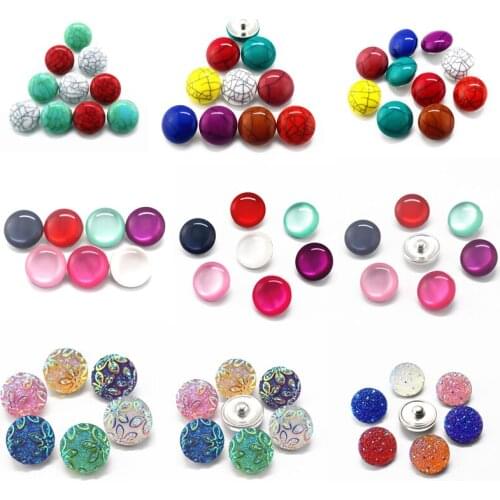 Hot selling 10pcs/lot Glass plastic crystal Snaps Buttons 18mm Snaps Charms Fit Ginger Snaps Bracelets&Bangles Jewelry