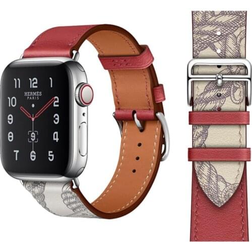 High quality Leather loop Band for iWatch 40mm 44mm Sports Strap Tour band for Apple watch 42mm 38mm Series 6 SE 5 4 3 2 1