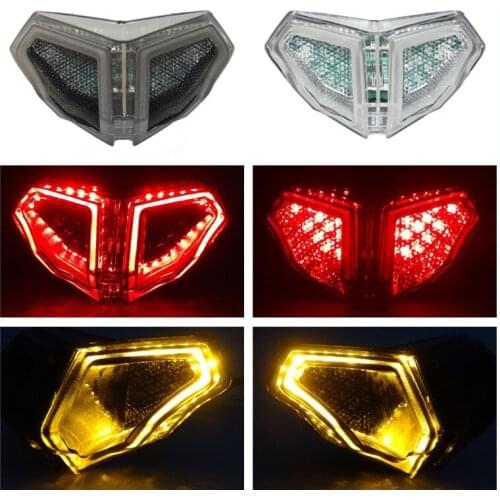 Motorbike For Ducati 848 2008-2014 1098 1198 2007-2013 E-Mark Rear Tail Light Brake Turn Signals Integrated LED Light