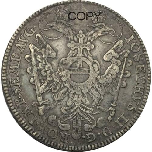 German States Free imperial city of Nurnberg 1 Thaler 1765 SR Cupronickel Plated Silver Copy Coins