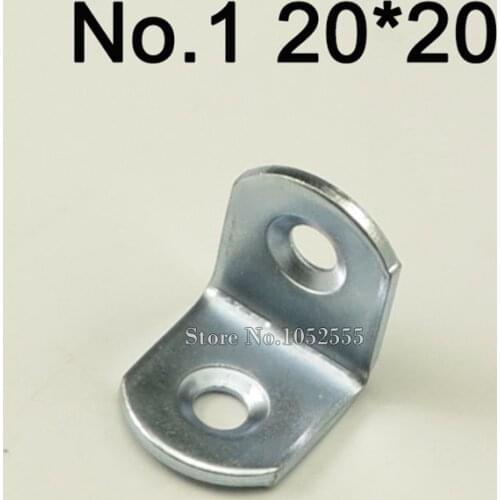 Wholesale 100pcs/lot 20*20*16mm Thicker angle bracket L shape galvanized finish frame board support K207