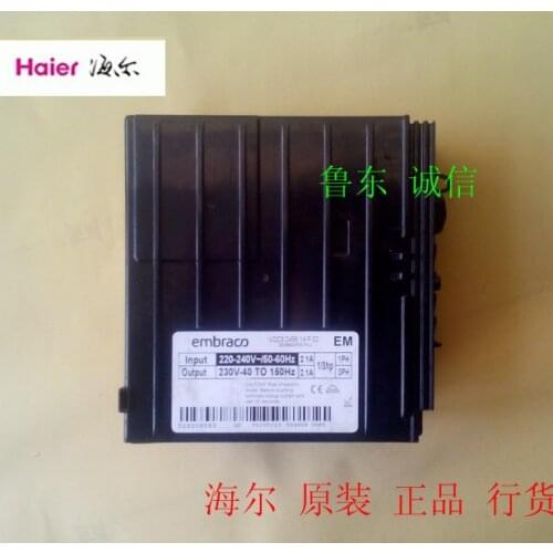 Original Haier refrigerator inverter board and Embraco VCC3 2456 14F 02 VEMY9C in frequency conversion compressor