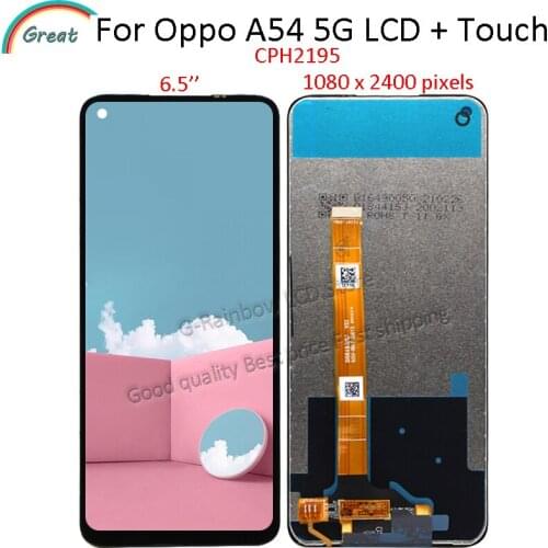 Original 6.5'' For OPPO A54 5G LCD Display Touch Panel Screen Digitizer Assembly For OPPO A54 5G CPH2195 lcd Pantalla