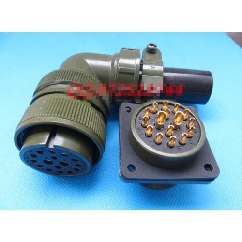 Original new 100% 5015 MS3108A24-7S MS3102A24-7P 16 core American Standard aviationplug bent waterproof connector