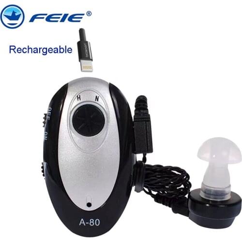 S-80 Sound In-ear Amplifier Hearing Aid Aids Device Adjustable Tone Personal Ear Care Tools Pocket Digital Receiver Elderly Deaf