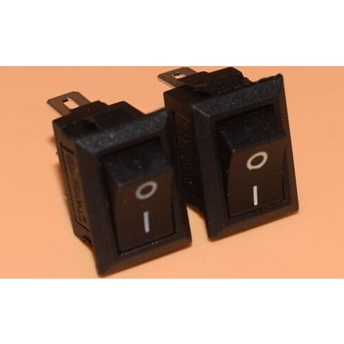 Subminiature switch KCD1 boat - 11-3 p black become warped plate switch 3 a250v 2 p2t 10 * 15 mm