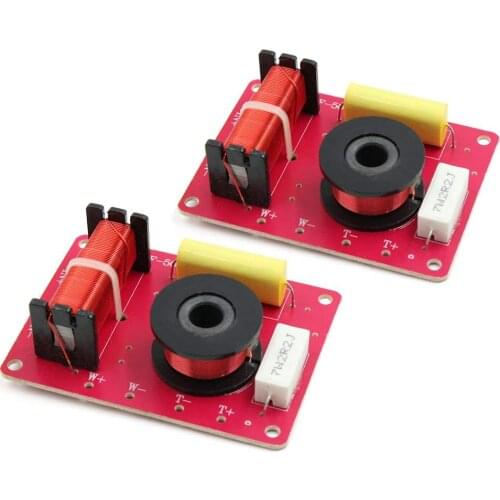 Uxcell 2pcs 2 Way Audio Crossover Filter Speaker Frequency Divider for Motorcycle Car