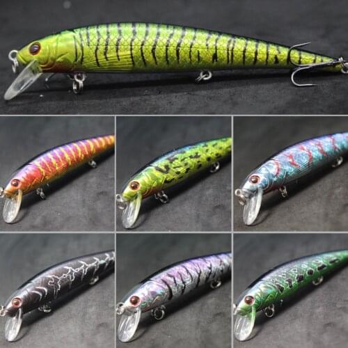 WLure 12cm 18g Minnow Crankbait Hard Bait Carp Fishing Fresh Water Sea Fake Lure Fishing Jerkbait Fishing Lure M509