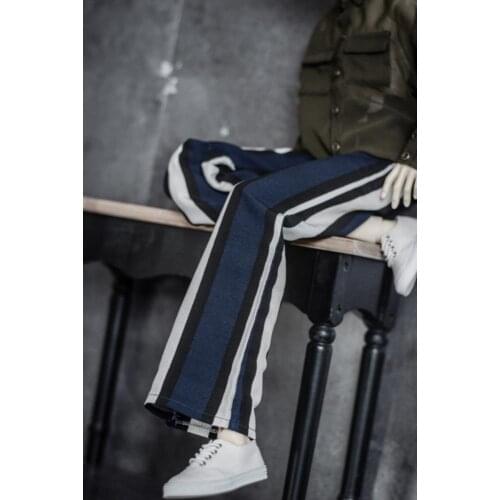 [wamami] Black Blue White Washed Hemp Wide Leg Pants 1/3 1/4 SD17 Female BJD Dolls
